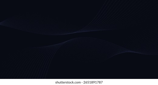 Abstract Dark Blue Wavy Lines