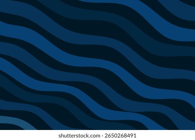 abstrakter dunkelblauer, welliger Hintergrund