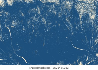 Abstrato azul escuro e branco grunge textura. Superfície áspera, suja, traços de pincel de grunge abstratos. Textura suja