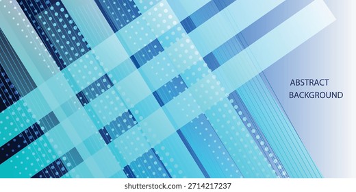 Abstract  dark blue and white modern wide banner with geometric shapes. Vector illustration background  design 