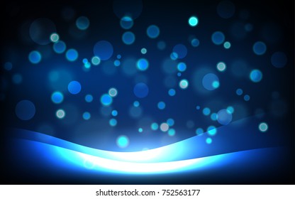 Abstract dark blurred circles