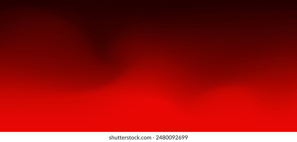 Abstract dark and bright red gradient background for canvas, paper or board, fiery sensation of flame, awesome burning.