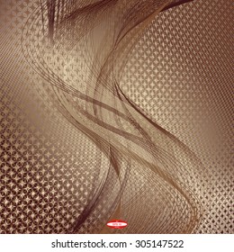 abstract dark bronze floral pattern ginger gay texture background. vector illustration