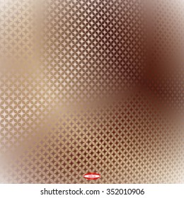 abstract dark bronze floral pattern with ginger structure texture background. vector illustration