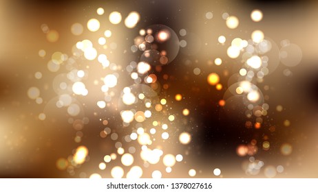 Abstract Dark Brown Blurred Bokeh Background