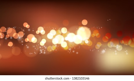 Abstract Dark Brown Bokeh Background