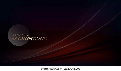 Abstract dark brown design with smooth curved waves, lines