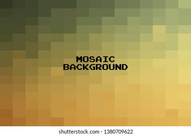 Abstract Dark Brown geometric Background, Creative Design Templates. Pixel art Grid Mosaic, 8 bit vector background.