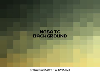 Abstract Dark Brown geometric Background, Creative Design Templates. Pixel art Grid Mosaic, 8 bit vector background.
