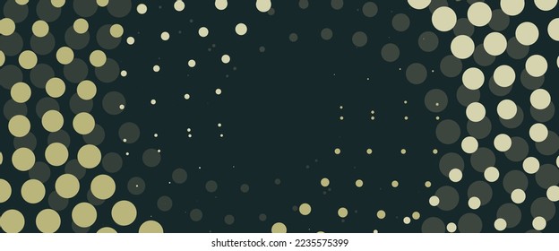 Resumen Diseño de fondo geométrico oscuro marrón oscuro con patrón de semicírculos concéntricos con espacio de copias, habitación, lugar para el texto - plantilla en formato vectorial editable