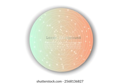 Abstract dark brown  Geometrical Background Connection structure. Science background. Connecting dots and lines. Big data visualization and Business .Vector illustration. music wave