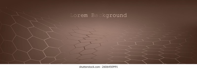 Abstract dark brown Geometrical Background Connection structure. Science background chemical industry. connecting dots and lines. Big data visualization and Business .Vector illustration