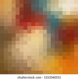 Abstract Dark Brown Grid Mosaic Background, Modern abstract illustration with triangles. Creative Design Polygonal Template mosaic with squares.