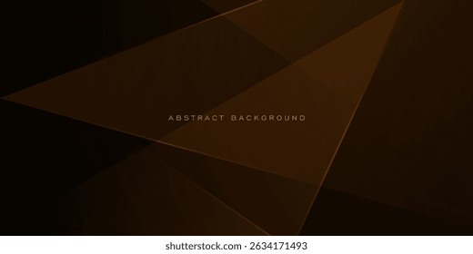 Abstract dark brown overlap shapes fractal background. Abstract shadow papercut pattern with lights. Eps10 vector