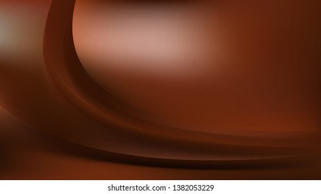 Abstract Dark Brown Shiny Wave Background