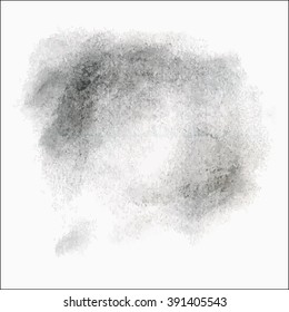 Abstract Dark Chalk Trace on White Paper
