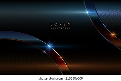 Abstract Dark Chrome Background With Circle Elements