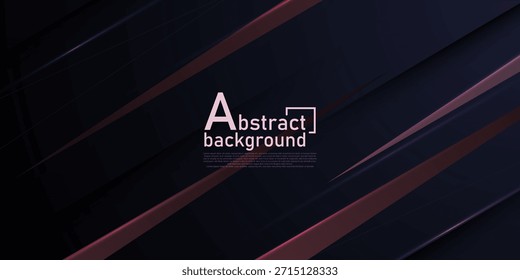 Abstractas fondo de color oscuro con diseño de concepto de patrón de elemento de color marrón de triángulo superpuesto. Diseño de Anuncio fresco. Vector Eps10