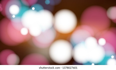 Abstract Dark Color Bokeh Background Vector