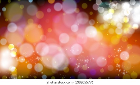 Abstract Dark Color Bokeh Defocused Lights Background Vector Illustration