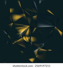 Abstract Dark Color Polygon Background Template