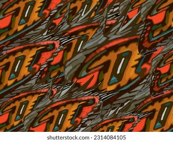Abstract dark colored background with an unusual elements for fabrics or textiles. Ornamental motifs for fashion trends, business concepts, interior solutions, covers, scrapbooking, textures or prints