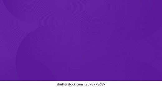 Abstract dark colorful purple gradient illustration geometric background with 3d look circle purple and simple pattern. Dynamic design and luxury.Eps10 vector