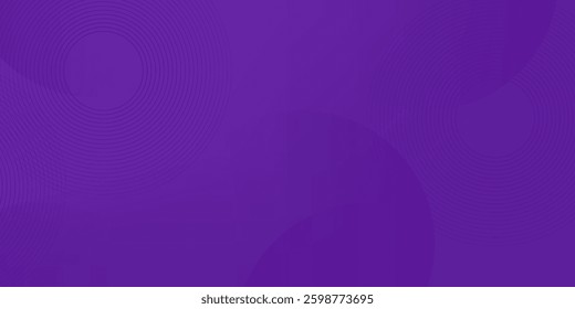 Abstract dark colorful purple gradient illustration geometric background with 3d look circle purple and simple pattern. Dynamic design and luxury.Eps10 vector