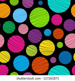 Abstract dark colorful seamless pattern.