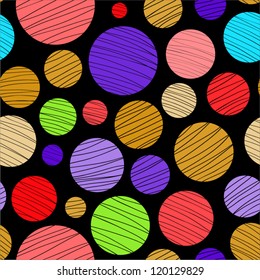Abstract dark colorful seamless pattern.