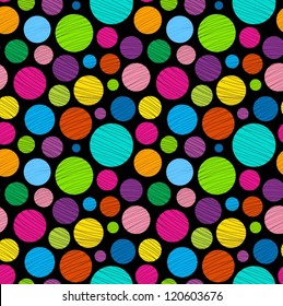 Abstract dark colorful seamless pattern.