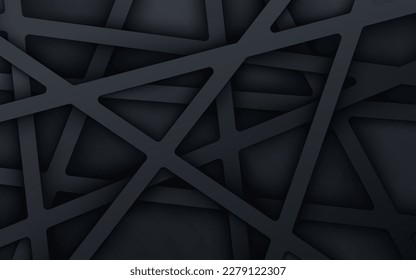 Abstract dark concept black gradient dimension line background. eps10 vector