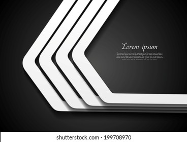 Abstract dark corporate style design. Vector background