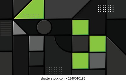 Resumen Cubos oscuros Fondo de diseño futurista
