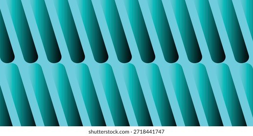 Fundo escuro ciano com formas geométricas diagonais repetitivas e tons de gradiente suave para apresentações de mídia digital moderna e design gráfico criativo papéis de parede
