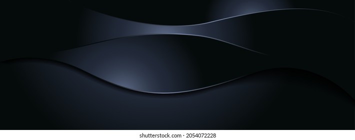 Abstract Dark Dynamic Background with Paper Cut Style Concept. Usable for Background, Wallpaper, Banner, Poster, Brochure, Card, Web, Presentation.