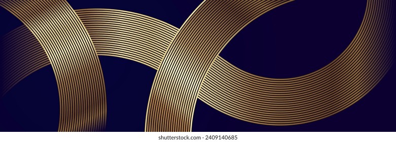 abstract dark elegant luxury background with gold lines