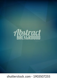 Abstract dark faded jade background with simple geometric shapes. Vertical vector graphic pattern