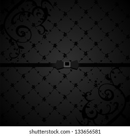 Abstract dark floral background