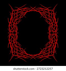 abstrato escuro quadros estilo gótico, simétrico e intrincadamente ramificado. Decorações de design vetorial para temas de marca escura. 