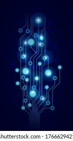 Abstract dark futuristic background. elegant illustration