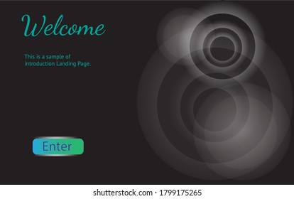 Abstrakte, dunkle Futuristische Technologie und Wissenschaftshintergrund und Landing Page