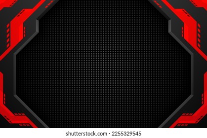 Abstract dark gaming technology futuristic gui banner backdrop