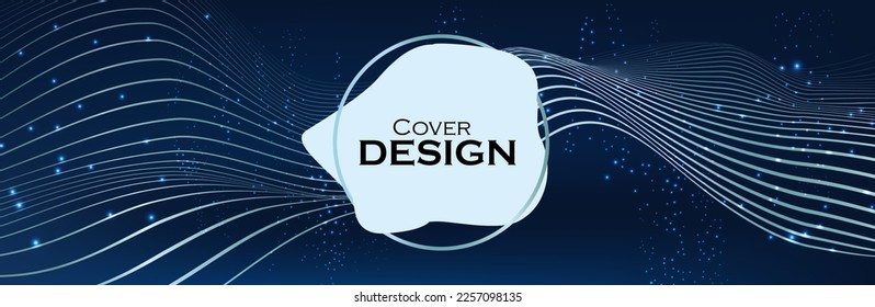 Abstract dark geometric background mix texture. science background.round shape. Big data visualization and Business.Vector illustration. musical wave