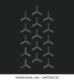  Abstract dark geometric background. Tech concept design. 
