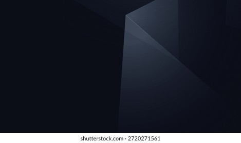 Abstractas Formas geométricas oscuras en sutiles tonos azules y ángulos nítidos crean un sofisticado y moderno telón de fondo adecuado para aplicaciones de diseño profesional y enfocadas en la tecnología