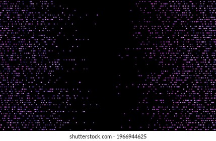 Abstract dark geometric shiny background with violet dots. Vector design