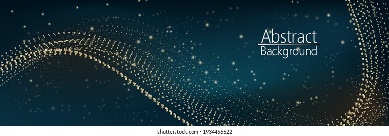 Abstract dark Geometrical Background Connection structure. Science background. onnecting dots and lines. Big data visualization and Business .Vector illustration