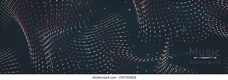 Abstract dark Geometrical Background Connection structure. Science background. onnecting dots and lines. Big data visualization and Business .Vector illustration