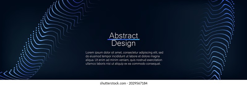 Abstract dark Geometrical Background Connection structure. Science background. onnecting dots and lines. Big data visualization and Business .Vector illustration
